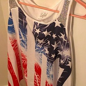 Girls Justice 4th of July Tank Top